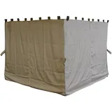 Quick Star 4 Seitenteile für Pavillon Nizza 3x3m Seitenwand Sand