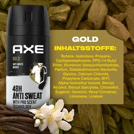 Axe Gold Deodorant Spray 6 x 150 ml