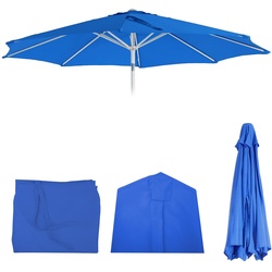 Ersatz-Bezug für Sonnenschirm Asti, Sonnenschirmbezug Ersatzbezug, Ø 3m Stoff/Textil ~ blau