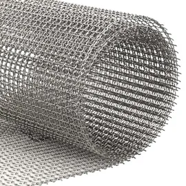 vidaXL Mesh Bildschirm 40 x 200 cm Silber/Edelstahl