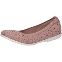 CAPRICE Damen Ballerinas Glitzer Bequem, Rosa (Rose Knit), 39 EU