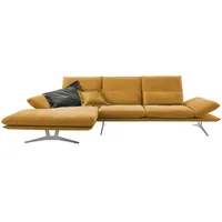 KOINOR Ecksofa aus Flachgewebe Francis ¦ orange ¦ Maße (cm): B: 314 H: 93 T: 159