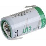 Saft Lithium-Batterie LS 33600-CNR, D, mit Z-Lötfahne, 3,6 V-, 17000 mAh
