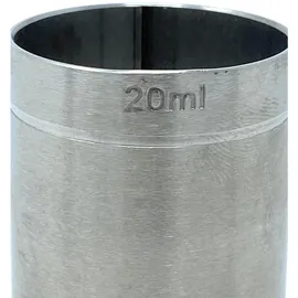 DanDiBo Ambiente Jigger 2cl 4cl Doppelmessbecher Messbecher Cocktail 20 ml 40 ml Edelstahl Barmaß Dosierer Alkohol Zertifikat Bar