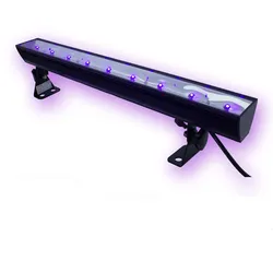 UV50LED BAR - 9x3W Schwarzlicht Bar - Metallgehäuse schwenkbar - SATISFIRE