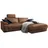 KAWOLA Ecksofa Lola Leder Recamiere rechts