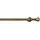 GARESA Gardinenstange GARESA "ESPERANCA", gold (antikmessingfarben), L:110cm Ø:16mm, Metall, Gardinenstangen, rustikale Vorhanggarnitur, verlängerbar, Eisen, Endk. Kugel, m. Ringe