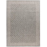 Obsession Teppich »My Tallinn 541«, rechteckig, Flachgewebe, Rauten Muster, mit Bordüre, In- und Outdoor geeignet, grau - 240x340 cm