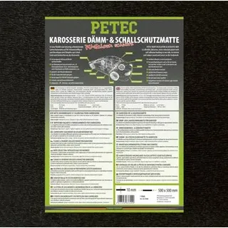 Petec Motorraumdämmung Daemm-& Schallschutzmatte PU-Schaum, schwarz
