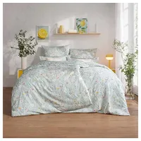Estella Bettwäsche Celeste + Gratis-Kissenbezug Mako-Satin Salbei Größe 155x220