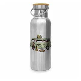 ppd Trinkflasche Edelstahl Thermosflasche Freiheit Bus Camper 500 ml