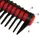 Hercules Sägemann Roll-Ka Durchziehkamm, Schwarz/Rot 79400