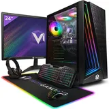 Vibox III-400 Gaming PC Set Komplett - Monitor 23 Zoll - Intel Core i7 9700KF 4,9 GHz - Radeon RX 9070 16 GB - 16 GB RAM - 1 TB SSD - Windows 11 - ...