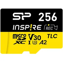 Silicon Power Inspire - flash memory card - 256 GB - microSDXC UHS-I U3