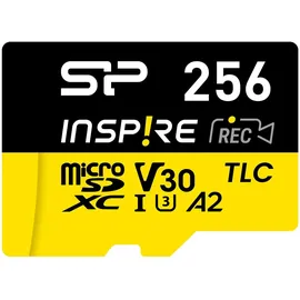 Silicon Power Inspire - flash memory card - 256 GB - microSDXC UHS-I U3