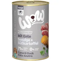 wow.pet Senior Ente mit Seealge 12 x 400 g