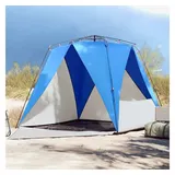 vidaXL Strandzelt 4 Personen Azurblau Quick Release Wasserdicht