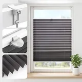 salcar Plissee 60 x 130 cm grau