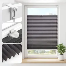salcar Plissee 60 x 130 cm grau