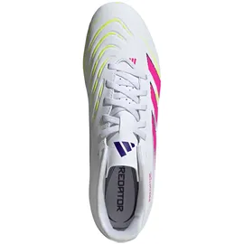 adidas Predator Club FG/MG Herren cloud white/lucid pink/lucid lemon 45 1/3