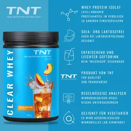 TNT Clear Whey Peach Ice Tea Pulver 900 g