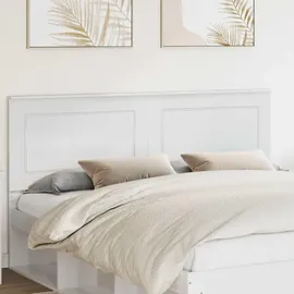 vidaXL Kopfteil Glänzend Weiß 100 cm Holzwerkstoff
