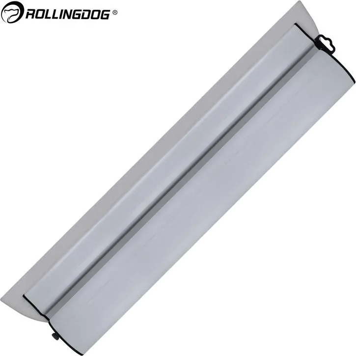 ROLLINGDOG 60 cm Edelstahl-Abziehspachtel, breite Klinge, für Wandglättung, Putz- und Gipskarton-Finish, Anwendung von Trockenputz, professionelles Baustahlwerkzeug, flexibel, langlebig, hohe Effizienz