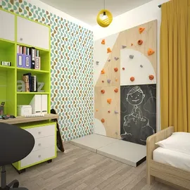 Blockids Kletterwand Mehrfarbig