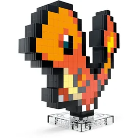 Mega Construx Pokémon Glumanda Pixel Art 23cm - Orange/Rot