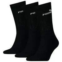 Puma Sportsocken Tennissocken Crew Tennis Socken Unisex Sport 3er Pack, schwarz_039, 39-42