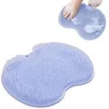 Fußbürste Große,Fußwäscher Fuss Wäscher Bath Massage Pad mit Rutschfesten Saugnäpfen,Fußbad Fußmassagegerät Dusche Fußwaschmatte Foot massager für Pediküre, Fußpflege Entspannung(Blau)