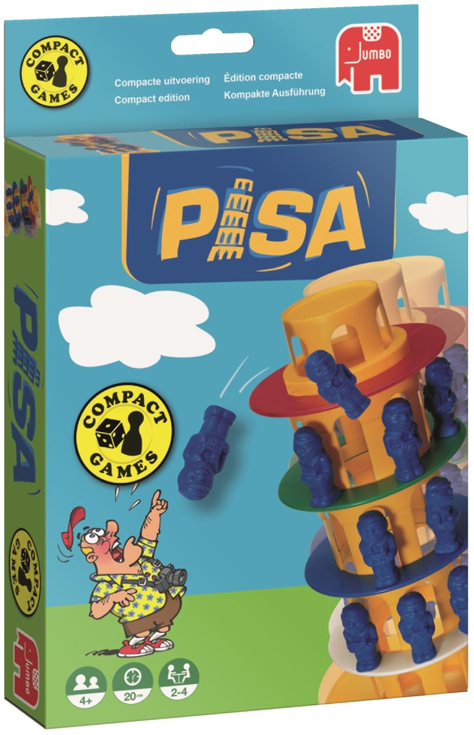 Jumbo Spiele 12679 - Travel Pisa, Kompaktspiel, farbig