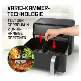 GOURMETmaxx Heißluftfritteuse AirGenius 10 l schwarz