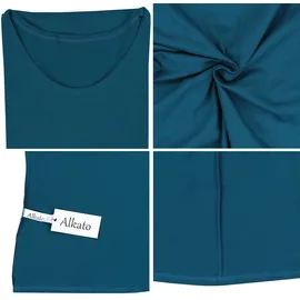 Alkato Langarmshirt Petrolgrün M