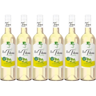 Le Filou Bubbly Citrus Lime - Aromatisierter Wein-Cocktail, Perlwein (6 x 0,75L)