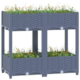 vidaXL Hochbeet Polypropylen 80 x 40 x 71 cm