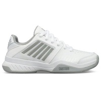 K-Swiss Dunlop Herren Court Express HB Sneaker, White/Highrise/Silver, 39.5 EU