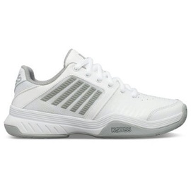 K-Swiss Court Express HB Sneaker, White/Highrise/Silver,