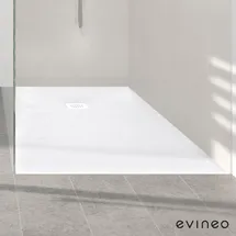 Evineo ineo Rechteck-Duschwanne, BE0518WS,