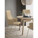 Stressless® Polsterstuhl Laurel, High Back mit Armlehne, Größe L, mit Beinen aus Stahl in Chrom matt braun