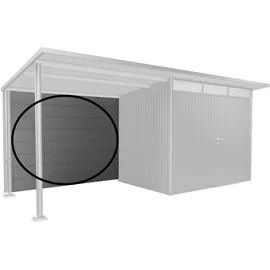Biohort Rückwand für Seitendach Gr. L Quarzgrau-Metallic