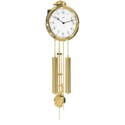 Pendeluhr Messing Schlag auf Glocke - Hermle Modell: 60991-000261