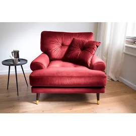 trends by hg »TOKIO« in Microfaser mit hochwertigem Holz/Metallfuß