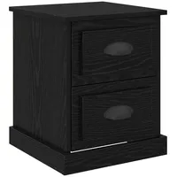 VidaXL Nachttisch Schwarze Eiche 39 x 39 x 47.5