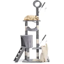 VOUNOT Kratzbaum 155 cm grau