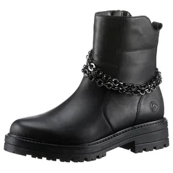 Stiefelette »Elisabeth Hurley-Collection«, Blockabsatz, Bikerboots, Chunky-Boots mit Innenreißverschluss, Gr. 40, schwarz, , 15454058-40
