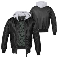 Brandit Textil Brandit MA1 Sweat Hooded schwarz/grau, Größe XXL