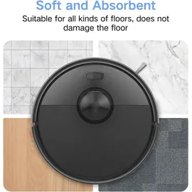 Spofan 6 Stück Wischtücher für Roborock Q7 M5/Q7 M5+, Q7 L5/Q7 L5+, für Tapo RV30/RV20 Max Plus