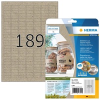 Herma Etiketten braun, matt, 20 Blatt (3780 Etiketten) (10750)