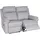 MCW 2er Kinosessel MCW-L94 Textil 150 x 106 x 164 cm Hellgrau mit Liegefunktion